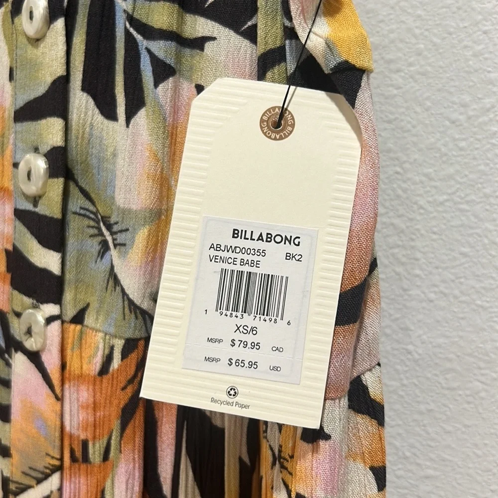 Billabong Venice Babe midi sundress -NEW - Picture 3 of 3